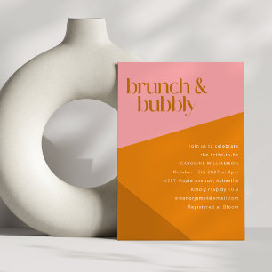 Invitation de Baby Shower Marital de Bloc de Coule