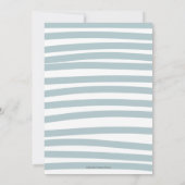 Invitation de Baby shower mignonne de sirène (Dos)