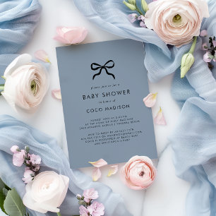 Invitation de Baby shower minimaliste élégant