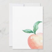 Invitation de Baby shower minimaliste Peach (Dos)