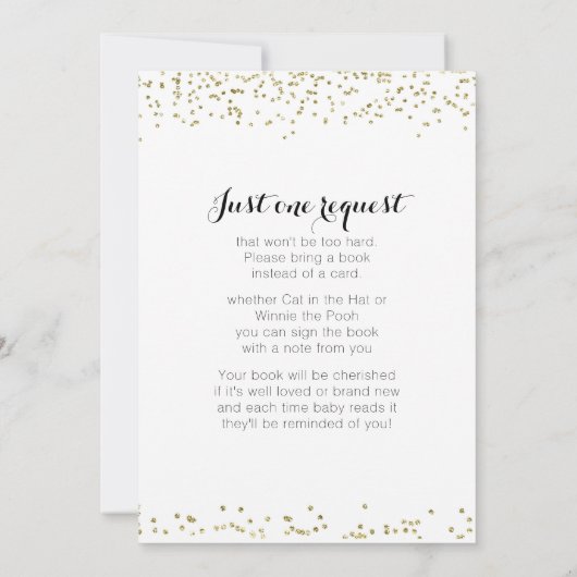 Invitation de Baby shower mixte (Dos)