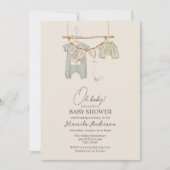 Invitation de Baby shower mobile Boho Nursery mode (Devant)
