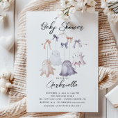 Invitation de Baby shower mobile Ghost mignonne