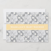 Invitation de Baby shower mobile pour lits d'enfan (Dos)