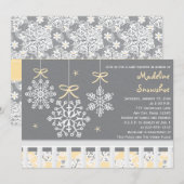 Invitation de Baby shower mobile pour lits d'enfan (Devant / Derrière)