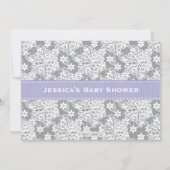 Invitation de Baby shower mobile pour lits d'enfan (Dos)