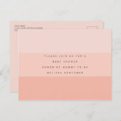 Invitation de baby shower moderne et éditable avec (Devant / Derrière)