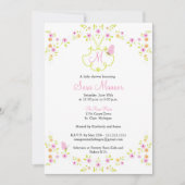 Invitation de baby shower - monogramme (Devant)