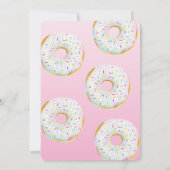 Invitation de Baby shower multiples Donut (Dos)