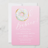Invitation de Baby shower multiples Donut (Devant)
