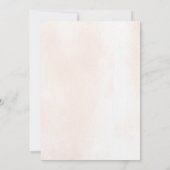 Invitation de Baby shower neutre à l'aquarelle fin (Dos)