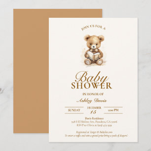 Invitation de Baby shower neutre élégant