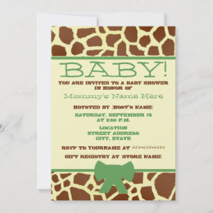 Invitation de Baby shower neutre - Impression de l