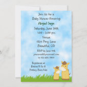 Invitation de Baby shower neutre pour cheval perso (Dos)