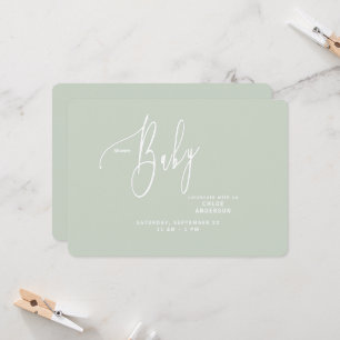 Invitation de Baby shower neutre simple