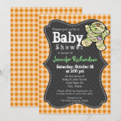 Invitation de Baby shower neutre sur le thème de l (Devant / Derrière)