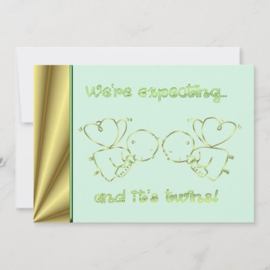 Invitation de baby shower nous attendons des (Devant)