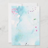 Invitation de Baby Shower Œuvre d'Art (Dos)