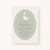 Invitation de baby shower Oie de conte de fées vin