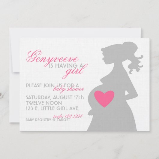 Invitation de Baby shower OMMY (Devant)