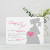 Invitation de Baby shower OMMY (Debout devant)