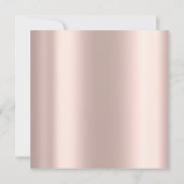 Invitation de baby shower or rose (Dos)