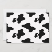 Invitation de baby shower ou d'anniversaire de (Dos)