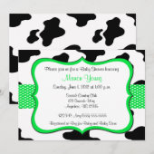 Invitation de baby shower ou d'anniversaire de (Devant / Derrière)