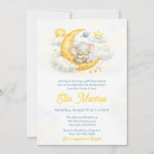 Invitation de Baby Shower Over the Moon (Devant)