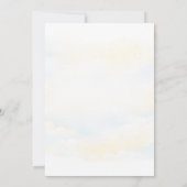 Invitation de Baby Shower Over the Moon (Dos)