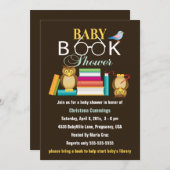 Invitation de Baby shower Owecs (Devant / Derrière)