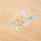 Invitation de Baby Shower Par Courrier "Mignon Sou (Poser)