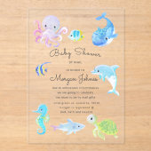 Invitation de Baby Shower Par Courrier "Mignon Sou (Recto)