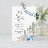 Invitation de Baby Shower Pastel Blue Taco 'bout L (Debout devant)