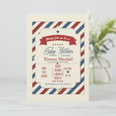 Invitation de Baby shower patriotique (Debout devant)