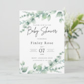 Invitation de Baby shower personnalisée (Debout devant)