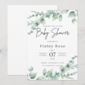 Invitation de Baby shower personnalisée (Devant / Derrière)