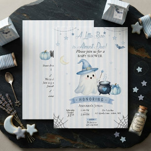 Invitation de Baby Shower Petit Boo à l'aquarelle
