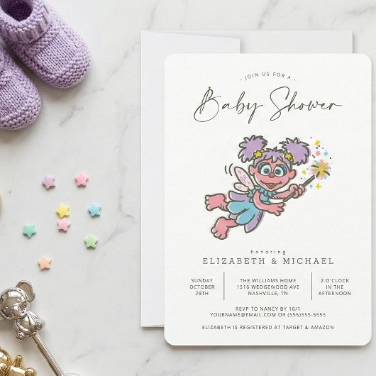 Invitation de baby shower pour bébé Abby Cadabby v