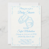 Invitation de Baby shower pour bébé tiré à la main (Devant)