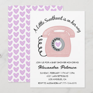 Invitation de baby shower pour la Saint-Valentin r