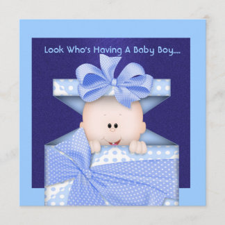INVITATION DE BABY SHOWER POUR LE GARÇON