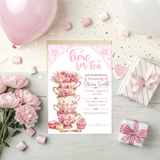 Invitation de Baby Shower pour le Thé
