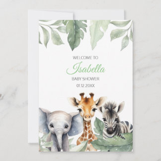 Invitation de baby shower pour un petit sauvageon