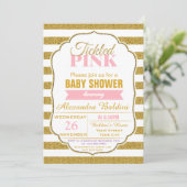 Invitation de baby shower pour une fille (Debout devant)