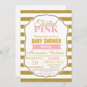 Invitation de baby shower pour une fille (Devant / Derrière)