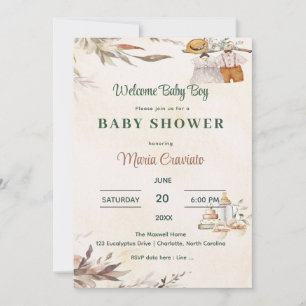 Invitation de Baby Shower pour Vêtements de Bébé V
