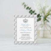 Invitation de Baby shower Prince de la Couronne d' (Debout devant)