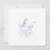 Invitation de baby shower rétro (Dos)