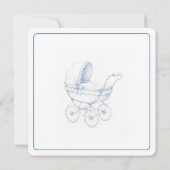 Invitation de baby shower rétro (Dos)